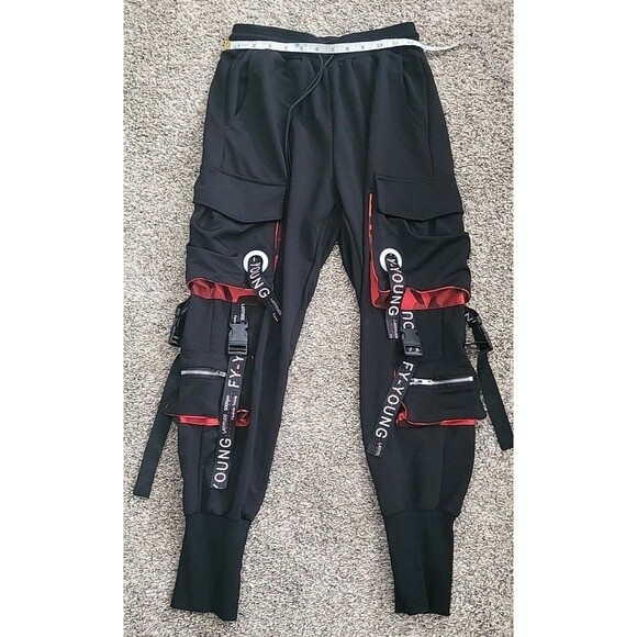 Forever Young FY-YOUNG Hip Hop Harlem Joggers Streetwear Cargo size SMALL GUC - Picture 7 of 15
